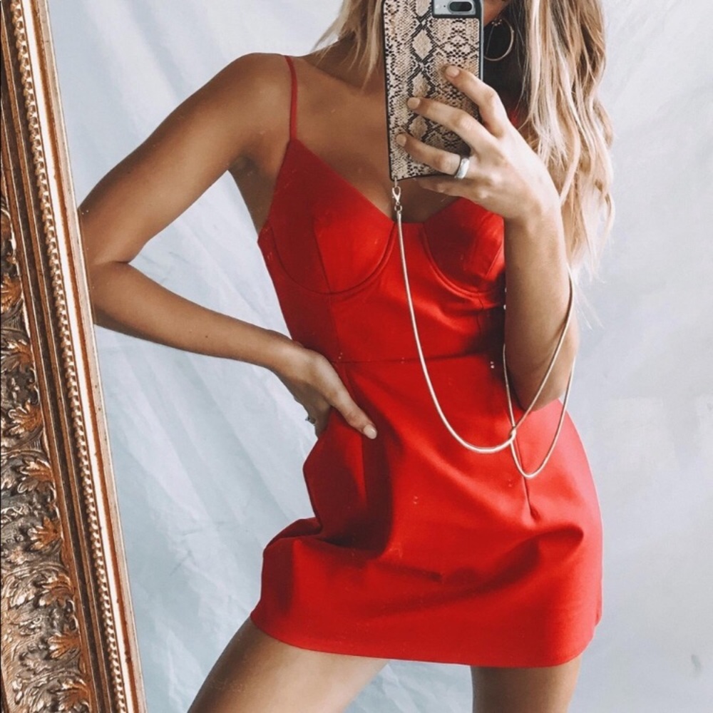 PRINCESS POLLY Red Mini Dress